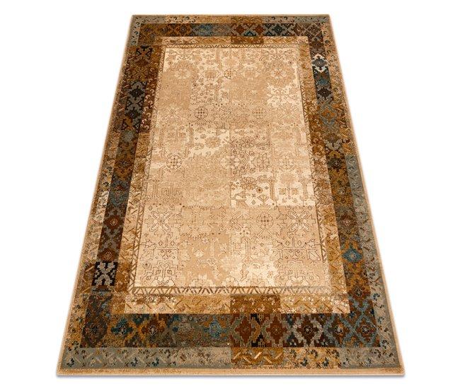 Conforama Alfombra de lana OMEGA LUMENA Étnico vintage color camello 170x235 cm