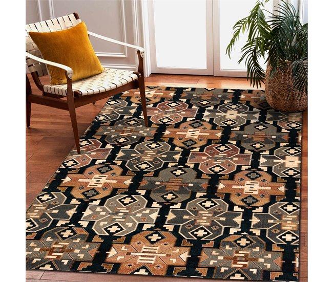 Conforama Alfombra De Lana SUPERIOR DIAS Étnico Oscuro 235x350 Cm