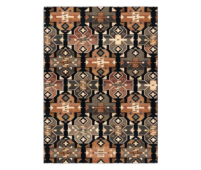 Conforama Alfombra De Lana SUPERIOR DIAS Étnico Oscuro 235x350 Cm