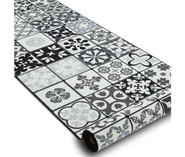 Conforama Alfombra De Pasillo Con Refuerzo De Goma AZULEJO LABOR DE RETAZOS AZULEJOS DE LISBOA / 100x470 Cm