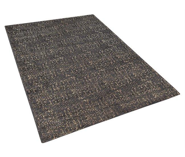 Conforama Alfombra De Viscosa Gris Oscuro/dorado 140 X 200 Cm ESEL