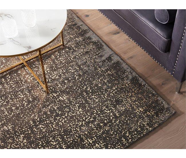 Conforama Alfombra De Viscosa Gris Oscuro/dorado 160 X 230 Cm ESEL