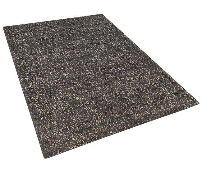 Conforama Alfombra De Viscosa Gris Oscuro/dorado 160 X 230 Cm ESEL