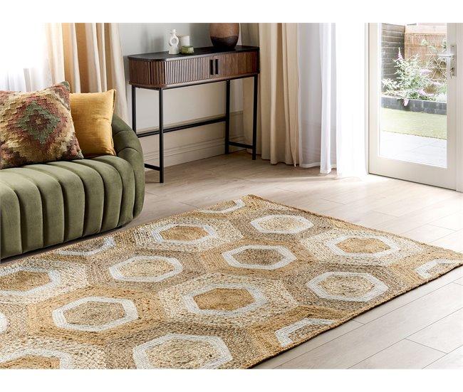 Conforama Alfombra De Yute 160 X 230 Cm Beige BASOREN