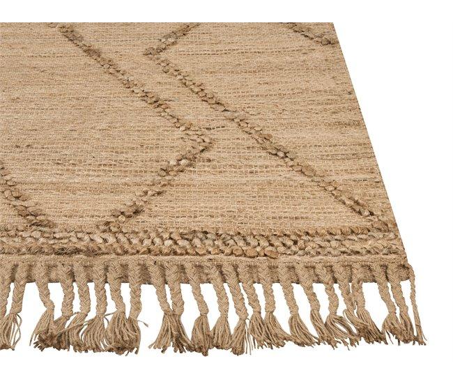 Conforama Alfombra De Yute 160 X 230 Cm Beige HANDERE
