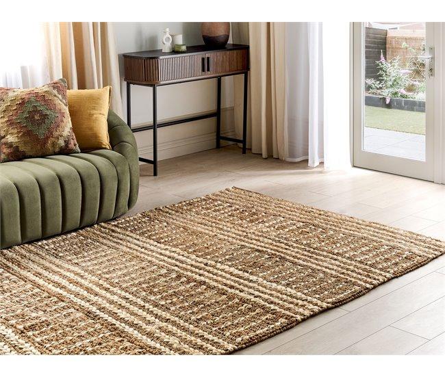 Conforama Alfombra De Yute 160 X 230 Cm Beige KAMBERLI