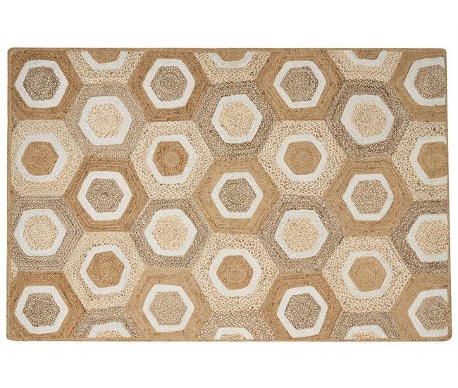 Conforama Alfombra de yute 200 x 300 cm beige BASOREN
