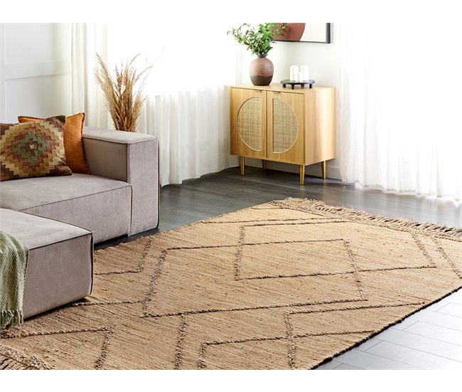 Conforama Alfombra De Yute 200 X 300 Cm Beige HANDERE