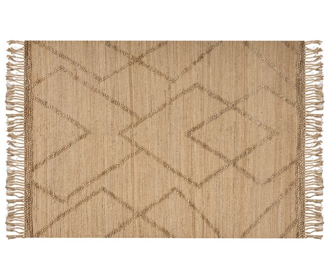 Conforama Alfombra de yute 200 x 300 cm beige HANDERE