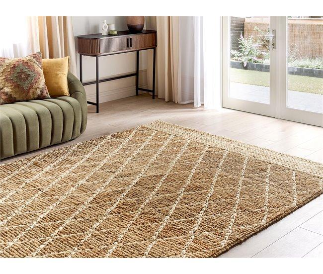 Conforama Alfombra De Yute 200 X 300 Cm Beige ZORAVA