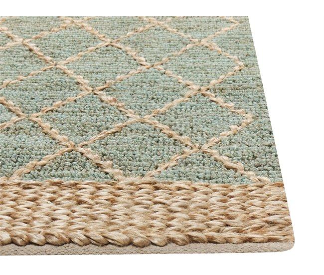 Conforama Alfombra De Yute 200 X 300 Cm Verde Y Beige TELLIKAYA