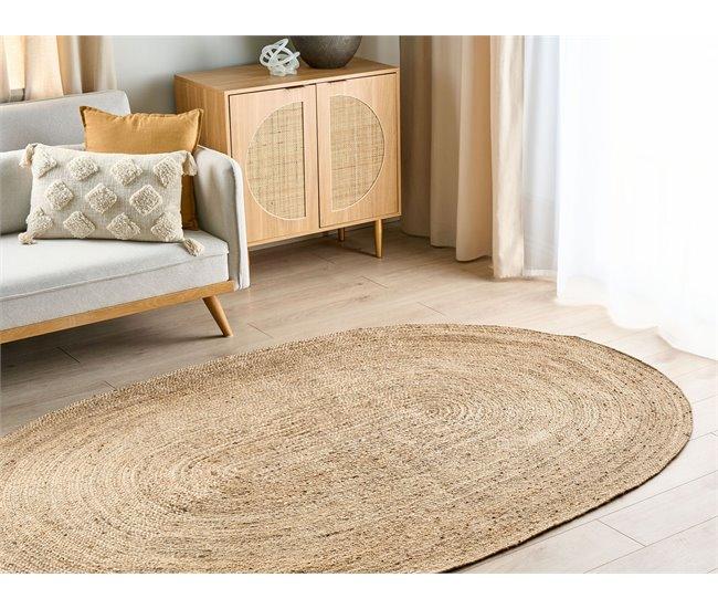 Conforama Alfombra De Yute Beige 160 X 230 Cm DEMIRCI