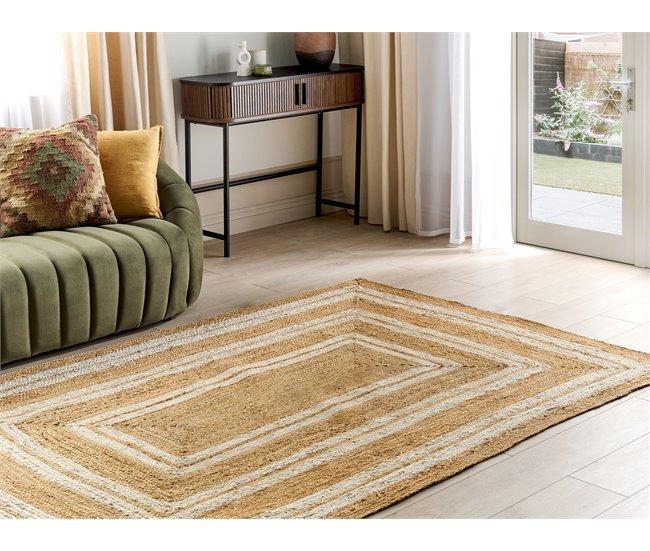 Conforama Alfombra De Yute Beige 160 X 230 Cm ELMALI