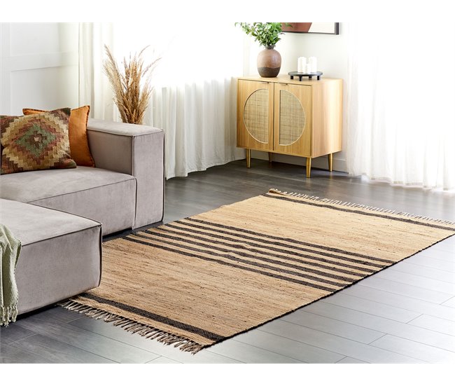 Conforama Alfombra De Yute Beige 160 X 230 Cm ERICEK