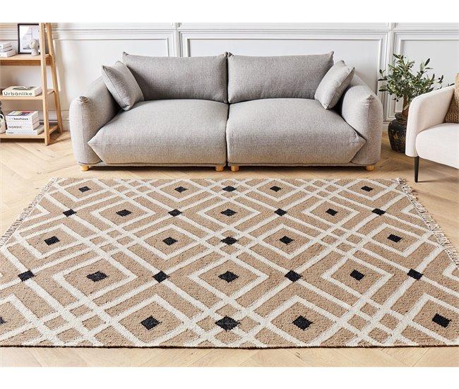 Conforama Alfombra De Yute Beige 160 X 230 Cm ESENCIK
