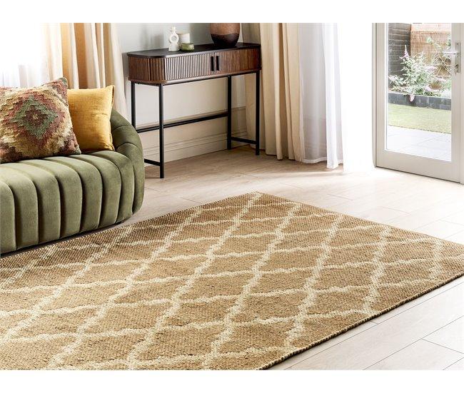 Conforama Alfombra De Yute Beige 160 X 230 Cm MERMER