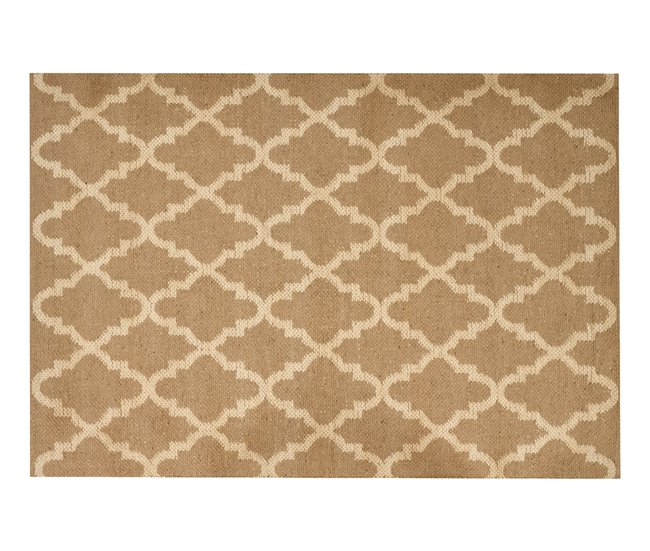 Conforama Alfombra de yute beige 160 x 230 cm MERMER
