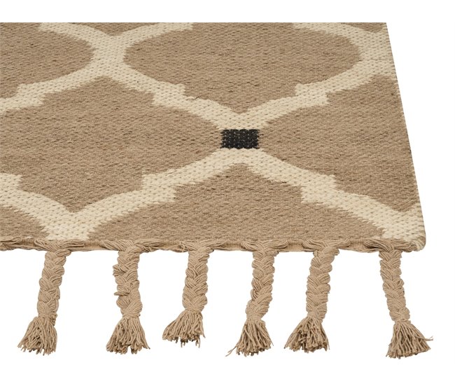 Conforama Alfombra De Yute Beige 160 X 230 Cm ORENCIK