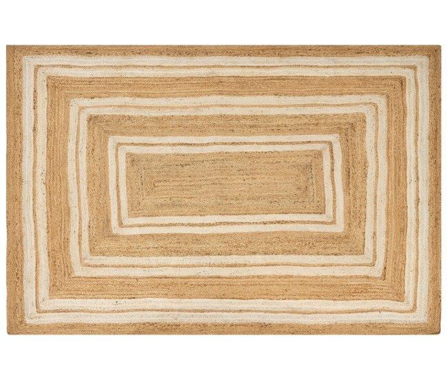 Conforama Alfombra de yute beige 200 x 300 cm ELMALI