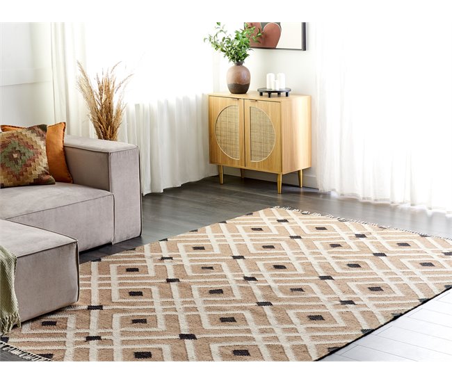 Conforama Alfombra De Yute Beige 200 X 300 Cm ESENCIK