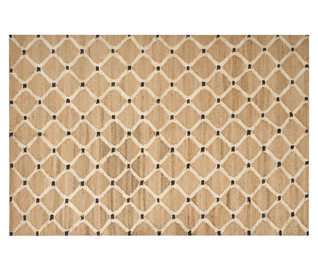 Conforama Alfombra de yute beige 200 x 300 cm KALEKOY