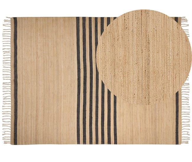 Conforama Alfombra de yute beige 300 x 400 cm ERICEK