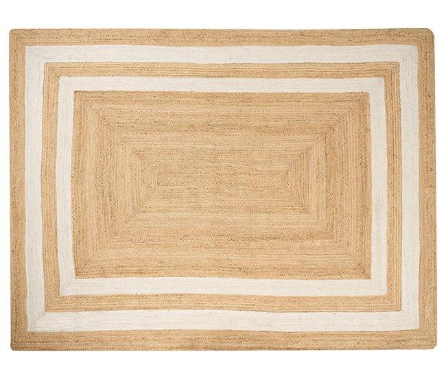 Conforama Alfombra de yute beige 300 x 400 cm GEMEREK