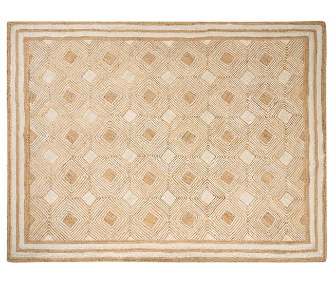 Conforama Alfombra de yute beige 300 x 400 cm MENGEN