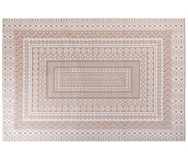 Conforama Alfombra de yute beige/blanco 200 x 300 cm BAGLAR