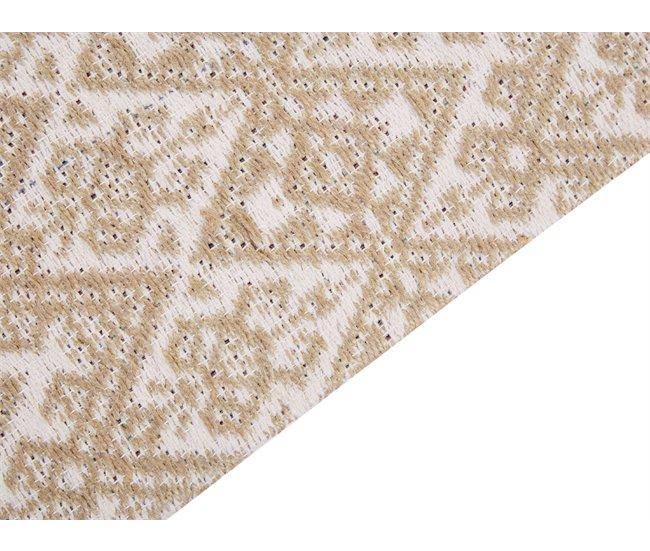 Conforama Alfombra De Yute Beige/blanco 80 X 150 Cm ATIMA
