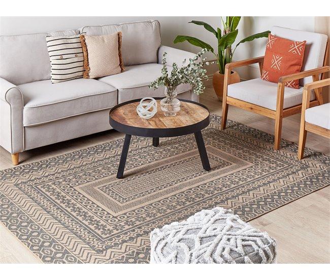Conforama Alfombra De Yute Beige/gris 160 X 230 Cm BAGLAR