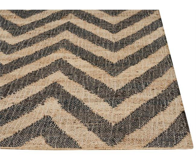 Conforama Alfombra De Yute Beige Y Negra 160 X 230 Cm DEDEPINARI