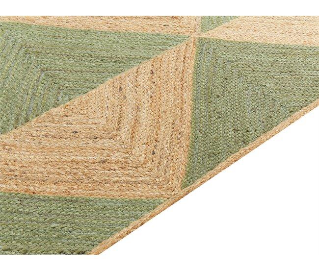 Conforama Alfombra De Yute Beige Y Verde 200 X 300 Cm CALIS