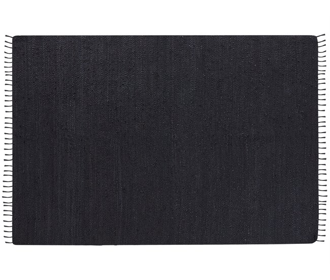 Conforama Alfombra De Yute Negra 160 X 230 Cm SINANKOY