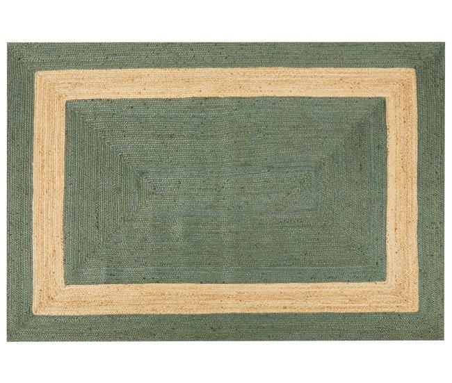 Conforama Alfombra De Yute Verde 160 X 230 Cm KARAKUYU