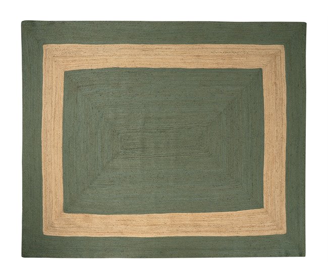 Conforama Alfombra De Yute Verde 300 X 400 Cm KARAKUYU