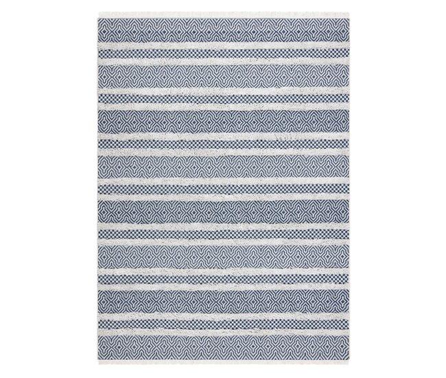 Conforama Alfombra ECO Sisal BOHO MOROC Líneas 22328 Franjas - Dos Niveles De Vellón / Oscuro Alfombra Reciclada 155x220 Cm
