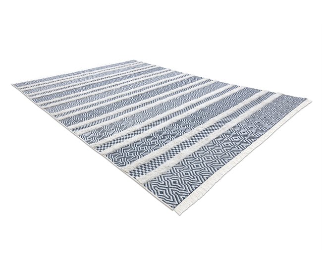 Conforama Alfombra ECO Sisal BOHO MOROC Líneas 22328 Franjas - Dos Niveles De Vellón / Oscuro Alfombra Reciclada 155x220 Cm