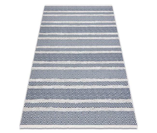 Conforama Alfombra ECO sisal BOHO MOROC Líneas 22328 franjas - dos niveles de vellón / oscuro alfombra reciclada 155x220 cm