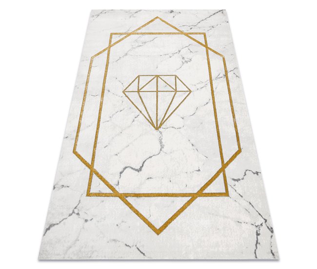Conforama Alfombra EMERALD exclusivo 1019 glamour elegante diamante mármol / 240x330 cm