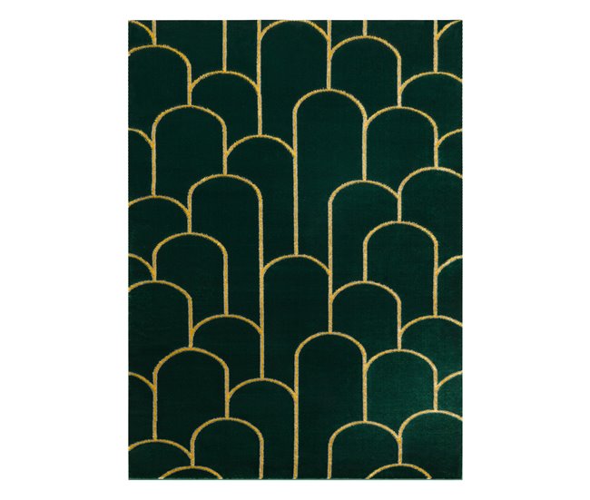 Conforama Alfombra EMERALD Exclusivo 1021 Glamour Elegante Art Deco Botella / 120x170 Cm