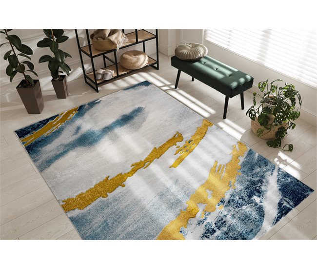 Conforama Alfombra EMERALD Exclusivo 1023 Glamour Elegante Abstracción / 200x290 Cm