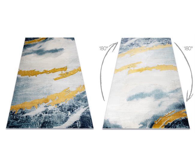 Conforama Alfombra EMERALD Exclusivo 1023 Glamour Elegante Abstracción / 200x290 Cm