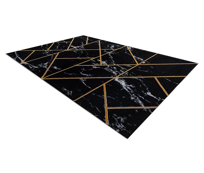 Conforama Alfombra EMERALD Exclusivo 2000 Glamour Elegante Geométrico Mármol / 80x150 Cm