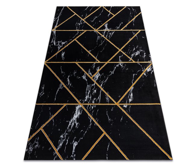 Conforama Alfombra EMERALD exclusivo 2000 glamour elegante Geométrico mármol / 80x150 cm