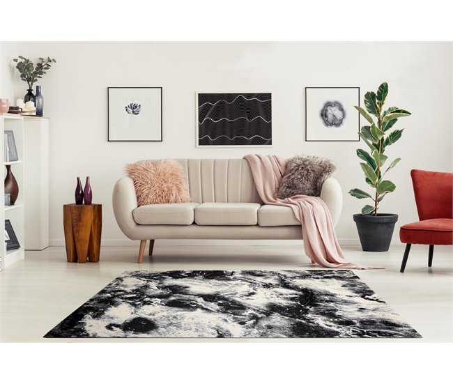 Conforama Alfombra KAKE 25817657 Mármol Moderno / 80x150 Cm