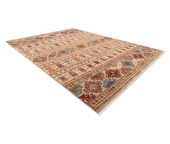 Conforama Alfombra KESHAN Franjas Oriental 7684/53555 / 80x145 Cm