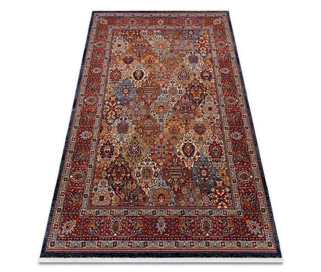 Conforama Alfombra KESHAN franjas Ornamento marco oriental 7576/53511 80x145 cm