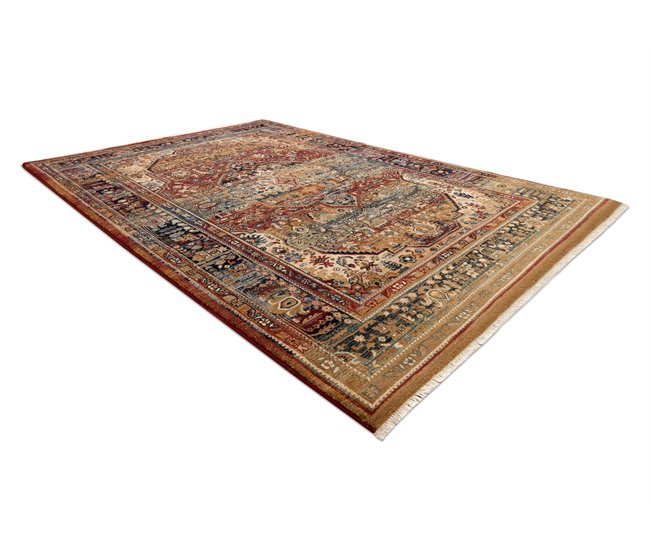 Conforama Alfombra KESHAN Franjas Ornamento Oriental 7518/53528 / Oscuro 160x230 Cm