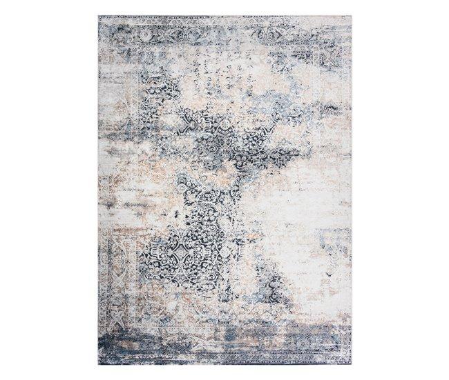 Conforama Alfombra Lavable ANDRE 1016 Ornamento Vintage Antideslizante - 80x150 Cm